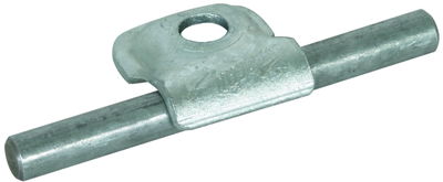 Klemmbock Rd 6-10mm St/tZn m. Bohrung D 9mm