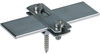 Flachbandhalter f. Fl 30mm  NIRO m. Holzschraube 5x45mm