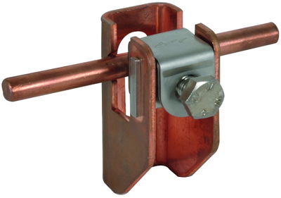 Flachband-Rundleitungshalter Cu f. Fl...11mm Rd 6.10mm Wandabstand 11mm