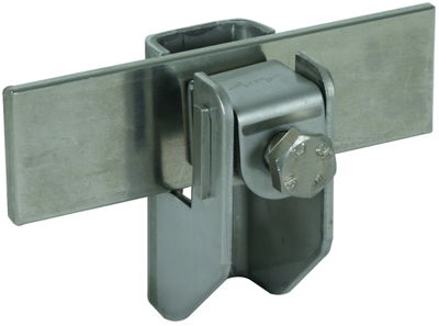Flachband-Rundleitungshalter NIRO f. Fl...11mm Rd 6.10mm Wandabstand 11mm