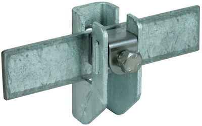 Flachband-Rundleitungshalter St/tZn f. Fl...11mm Rd 6.10mm Wandabstand 15mm