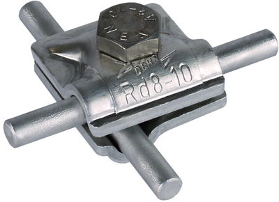 MV-Klemme Al f. Rd 8-10mm m. Sechskantschraube