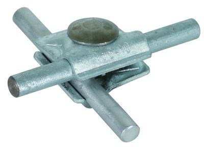 MV-Klemme St/tZn f. Rd 8-10mm m. Flach- rundschraube M10x35mm u. Mutter