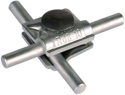 MV-Klemme Al f. Rd 8-10mm m. Flachrundschraube