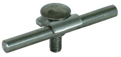 Klemmbock Rd 6-10mm NIRO m. Flachrundschraube u. Mutter M10