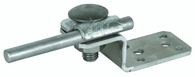 Anschlusslasche  Z-Form  Al m. Klemmbock f. Rd 6-10mm St/tZn