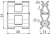 DEHNclip Bewehrungsklemme St/blank f. Rd 6mm / Rd 10mm