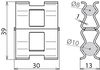 DEHNclip Bewehrungsklemme St/blank f. Rd 8mm / Rd 10mm