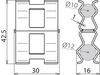 DEHNclip Bewehrungsklemme St/blank f. Rd 12mm / Rd 10mm