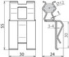 DEHNclip Bewehrungsklemme St/blank f. Rd 12mm / FL 30mm