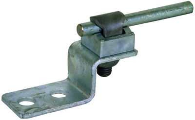 Endstück Z-Form St/tZn m. 3 Bohrungen D 11mm m. 1 KS-Verbinder