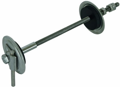 Erder-/Wanddurchführung 500-700mm m. Gewinde M10 L 708mm NIRO (V4A)