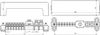 Potentialausgleichschiene m. Abdeckung 7x 2,5-25mm² 2x16-95mm² 1x Fl 30x4mm