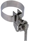Antennen-Bandrohrschelle D 16-168mm NIRO mit Anschluss für Rd 6-8/10 od. 4-50mm²