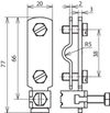 Anschlußklemme f. Ring-PA   NIRO f. Rd 8-10/Fl 30mm   Anschl. 2,5-95mm²