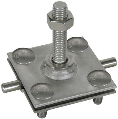 Anschlussklemme f. Erdungsfestpunkt M12 f. Rd 7-10/Fl30-40mm NIRO (V4A)