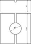 DEHNiso-DLH Betonstein C35/45 180x180x70mm m. Mulde f. Grundplatte