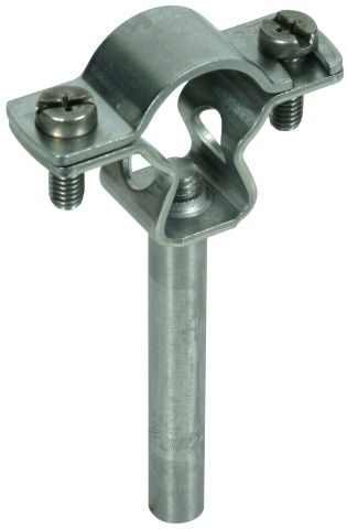 Leitungshalter für HVI-Leitung D 20-23mm mit Stab D 10mm L 75mm NIRO