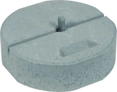 Betonsockel C45/55 17kg m. Keiltechnik D 337mm H 90mm f. Fangstange D 16mm-SET-