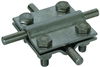 Kreuzstück NIRO (V4A) f. 2x Rd 8-10mm Abm. 60x60mm o. Zwischenplatte