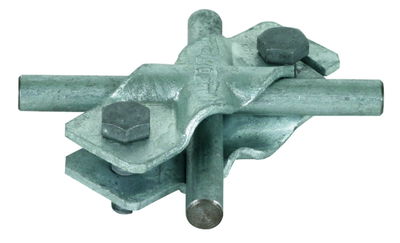 SVP-Klemme St/tZn f. Rd 8-10/8-10mm - Rd 8-10/Fl 30mm-Fl 30/30mm o. Zwischenpl