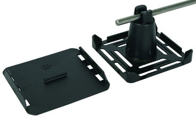 Dachleitungshalter KF f. Dachbahnstrei- fen Stärke -2,5mm 1-fach L-Halter 8 mm