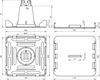 Dachleitungshalter KF f. Dachbahnstrei- fen Stärke -2,5mm 1-fach L-Halter 8 mm