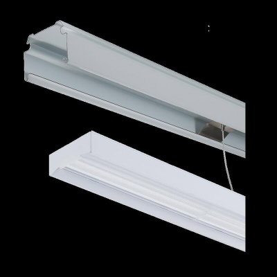 DOTLUX LED-Leuchteneinsatz LINEAlock 1437mm 25-75W 4000K dimmbar 1-10V 60*110°