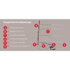 DOTLUX LED-Regalleuchte RETAILO 1130mm 12W 24V 3000K inkl.Netzteil Plug&Play Set 4 Stück