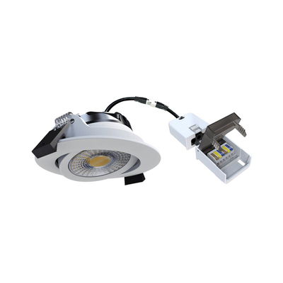 DOTLUX LED-Downlight CIRCLEmini-flat 6W 2700K/3000/4000K COLORselect Weiß