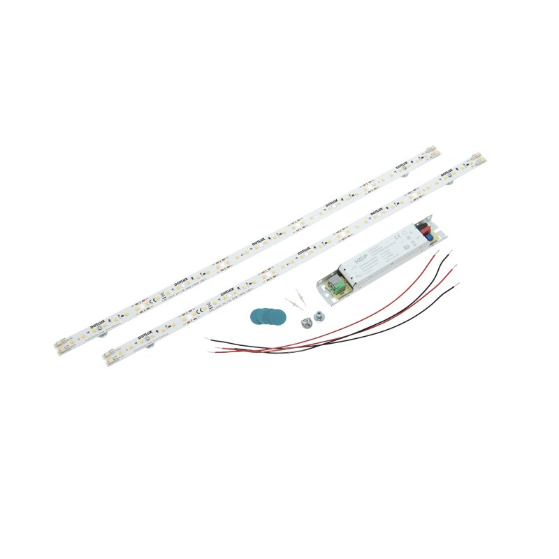 DOTLUX LED-Sanierungsleuchte QUICK-FIX24V All-in-One-Set 500x15mm 7,5W 3000K