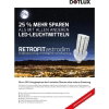 DOTLUX LED-Straßenlampe RETROFITastrodim E27 18 Watt warmweiß 135 SMD 2835 LED's einseitig abstrahlend 270°