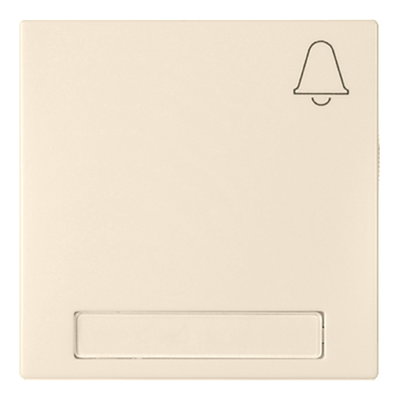 Wippe Schriftfeld mit Symbol Klingel JOY reinweiß