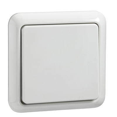 Universal-Schalter 10A FASHION IP44 Steckklemme reinweiß