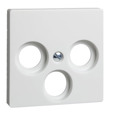 Zentralplatte Antennensteckdose 3-Loch JOY reinweiß