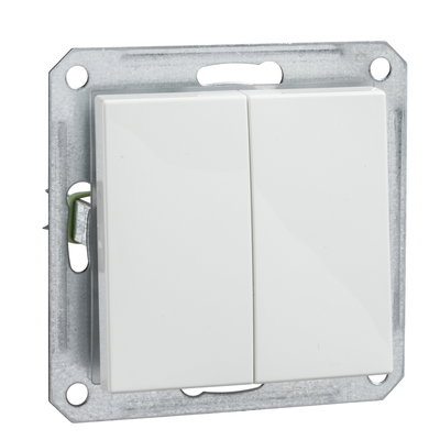 Doppel-Wechselschalter 16A JOY Steckklemme reinweiß