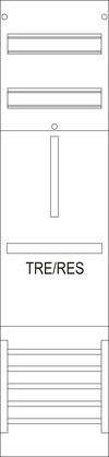 Reservefeld R1B, 1-feldrig, H=1050mm, 1 Res. 3.HZ