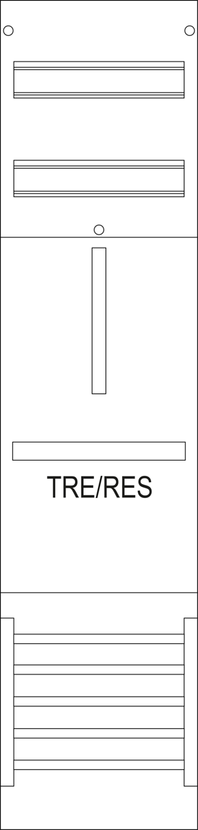 Reservefeld R1B, 1-feldrig, H=1050mm, 1 Res. 3.HZ