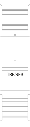 Reservefeld R1B, 1-feldrig, H=1050mm, 1 Res. 3.HZ