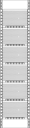 Kommunikationsfeld 1-feldrig, H=1050mm, KX7