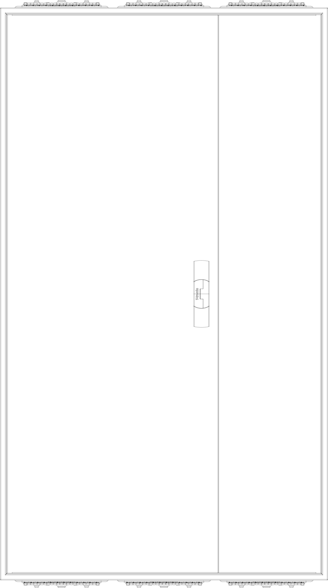 Leergehäuse ZA143, IP31/IP43, H=1400mm, B=800mm – Bild 2 von 2