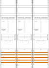 Zählerfeld Z31B, 3-feldrig, H=1050mm, 3-3.HZ