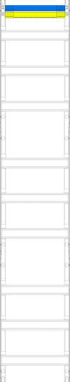 Verteilerfeld V19, 1-feldrig, H=1350mm, 9-reihig