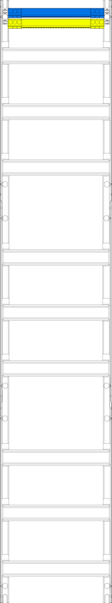 Verteilerfeld V19, 1-feldrig, H=1350mm, 9-reihig – Bild 2 von 2