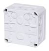 FR-Abzweigkasten 110x110x67mm, Ausbrechöffnungen IP66, PS, grau, NFK11gr
