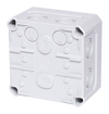 FR-Abzweigkasten 110x110x67mm, Ausbrechöffnungen IP66, PS, grau, NFK11gr