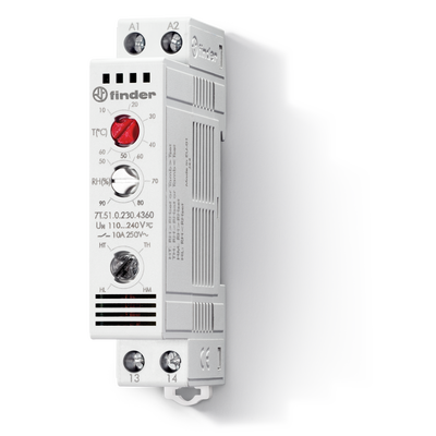 ELECTRONIC PANEL HYGRO-THERMOSTAT