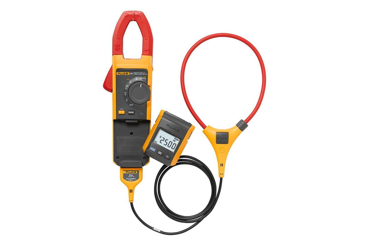 Echteffektiv-Strommesszange Fluke 381 für Gleich- und Wechselstrom mit abnehmbarem Anzeigemodul und iFlex™ – Bild 3 von 5
