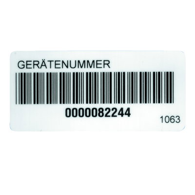 1063D Barcode-Aufkleber (250 St. auf Rolle)