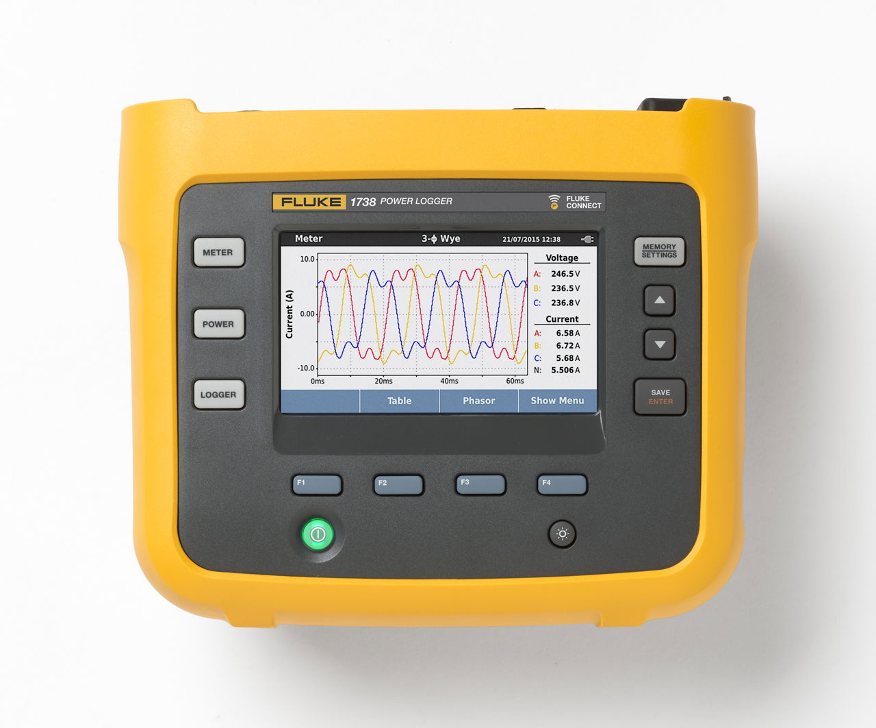 Dreiphasiger Netzqualitäts-Logger Fluke 1738 - Gold-Edition – Bild 3 von 5